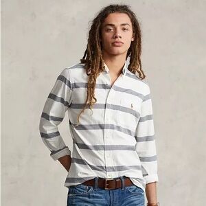 Men's Classic-Fit Striped Oxford Shirt